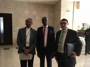 FORUM MAPS Dakar - M. Sharma (Banque Mondiale), M. Niang (ARMP, Sénégal) et M. Bennouna, PDG de SETYM International