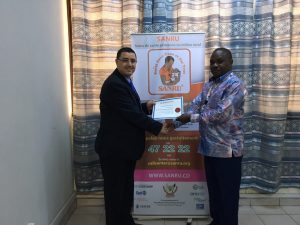 Remise des diplômes au projet SANRU - Dr. Florent WANDYO MWANGA