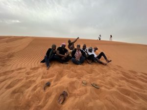 Sortie touristique dans le désert