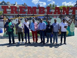 Une photo de groupe au Mont-Tremblant